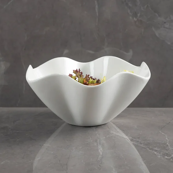 Wave white bowl