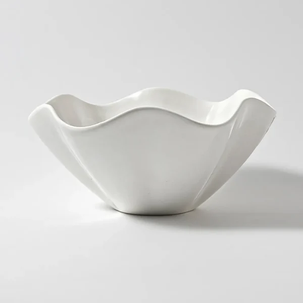 Wave white bowl