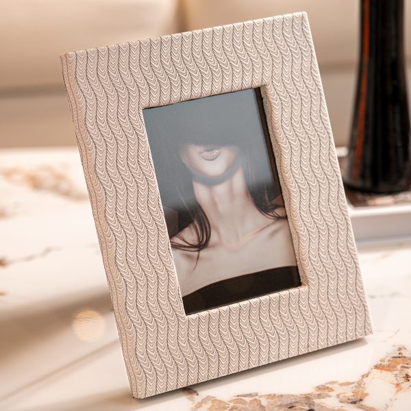 Trendy Gray Folded Photo Frame