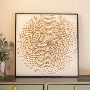 Circular Nail Wall Canvas