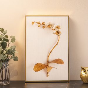 Golden Petals Canvas Art