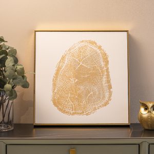 Golden Thumb Print Wall Art