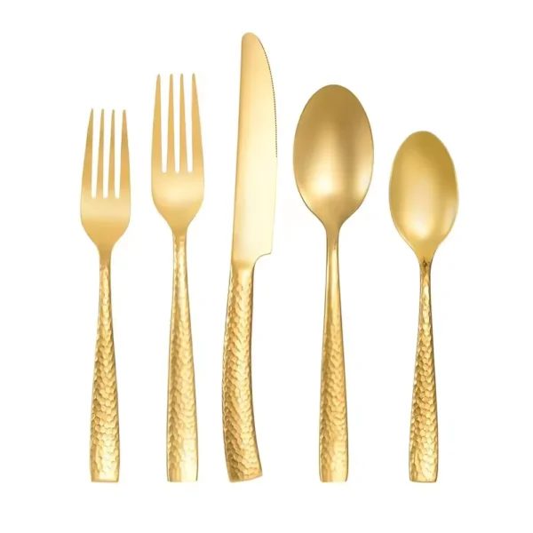 Gold cutlery