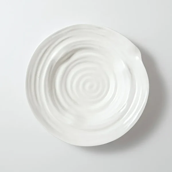 soup plate white creative wavy