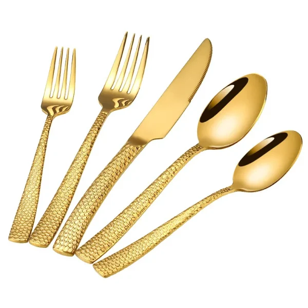 Gold cutlery