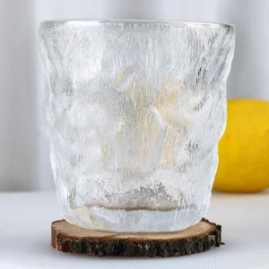 frosted glass cup