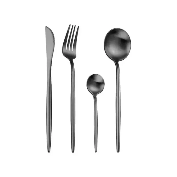 Black cutlery