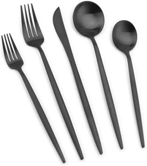 Black cutlery