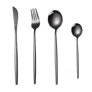 Black cutlery