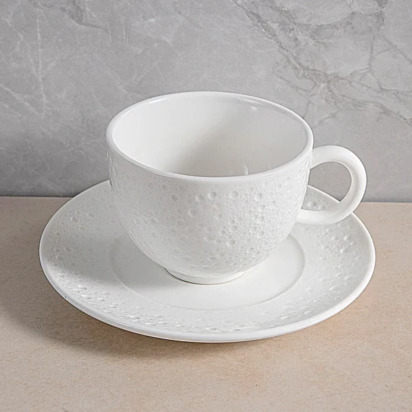 white coffee cup set