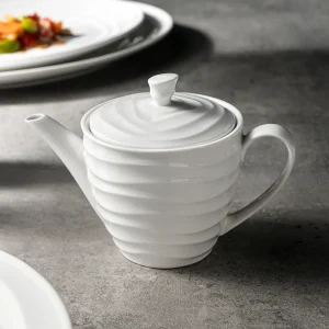 white ceramic coffee pot