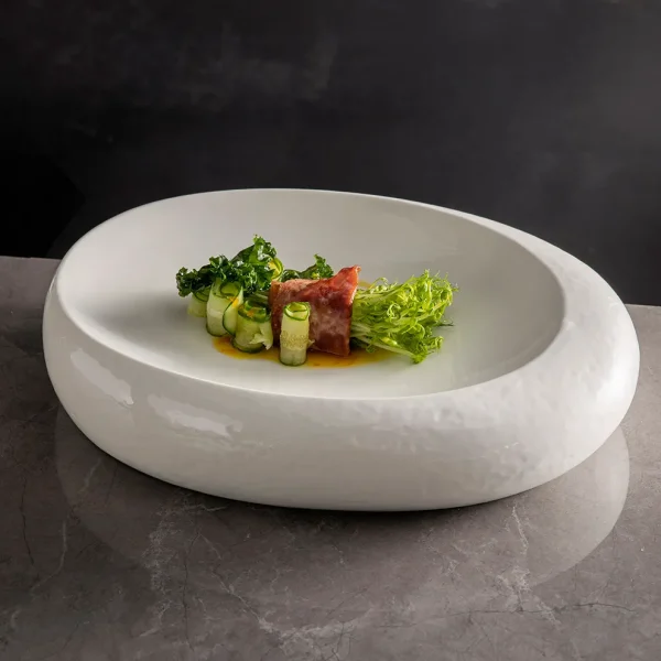 white dish plate