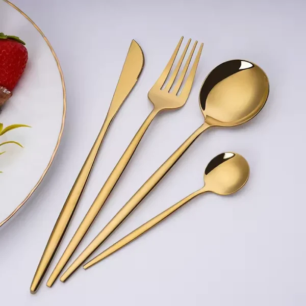 Gold utensils