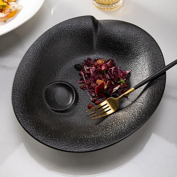 Black Plate with saucer