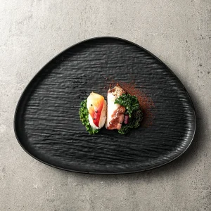 black triangle big plate