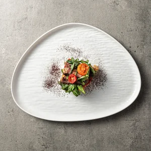 White square plate