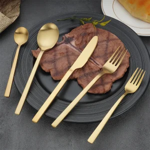 Gold cutlery