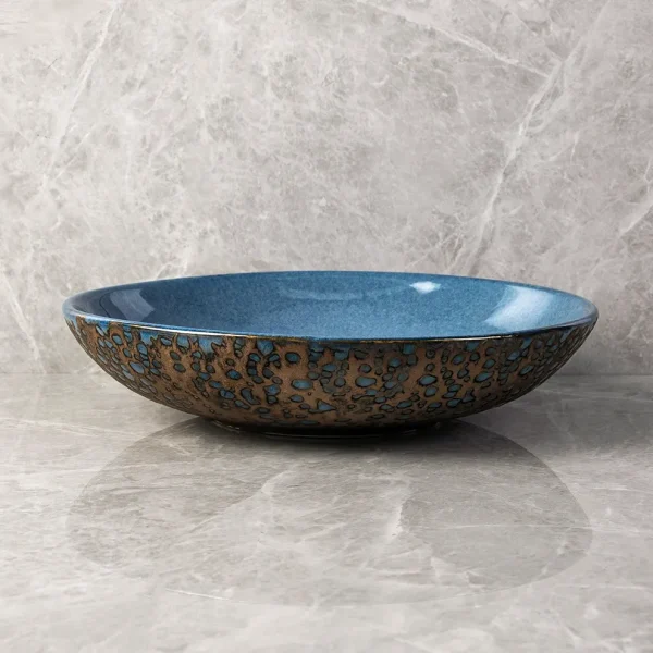 SHALLOW BLUE BOWL