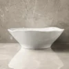 white glossy bowl